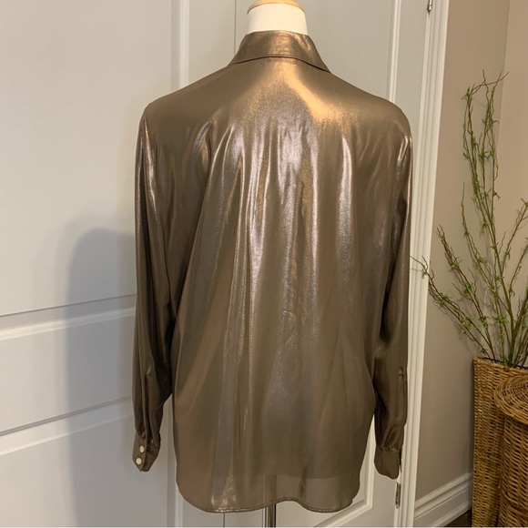Set gold/bronze lame blouse - Picture 2 of 4